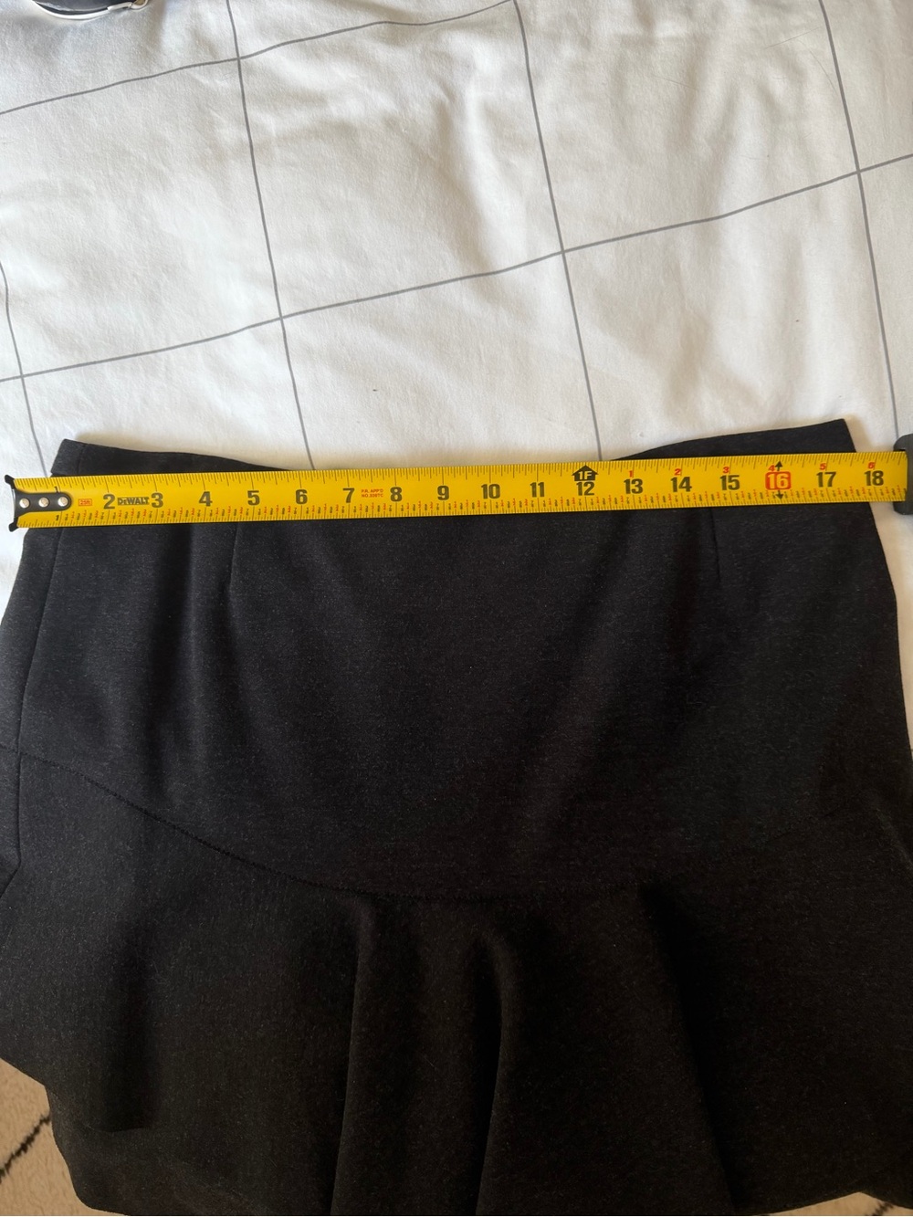 Akris Punto Charcoal A-Line Flared Skirt - Picture 9 of 13